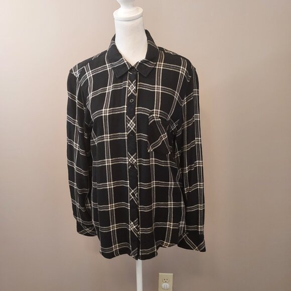 Rails Hunter Ash Cream Grey Button Up Shirt Size Large NWOT - Picture 3 of 10